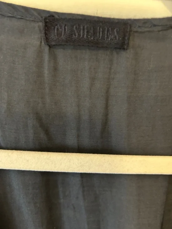 CP Shades Navy Sleeveless V-Neck Midi Dress with Drawstring - Picture 2 of 7